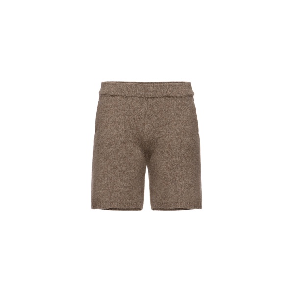 Magda Butrym Cashmere bermuda knit shorts in beige