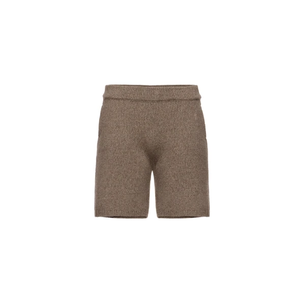 Magda Butrym Cashmere bermuda knit shorts in beige