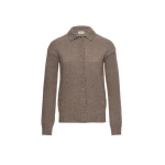 Magda Butrym Cashmere knit shirt cardigan in beige