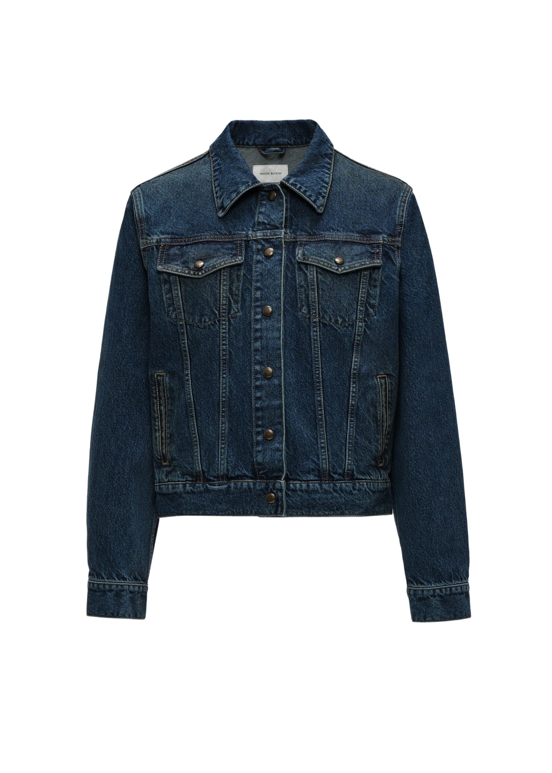 Magda Butrym Classic denim jacket in blue | Jackets at Luxury Shoes Magda Butrym Classic denim jacket in blue