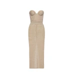 Magda Butrym Corset crochet maxi dress in cream