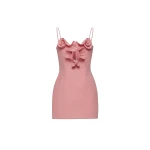 Magda Butrym Cotton flower-detail mini beach dress in pink