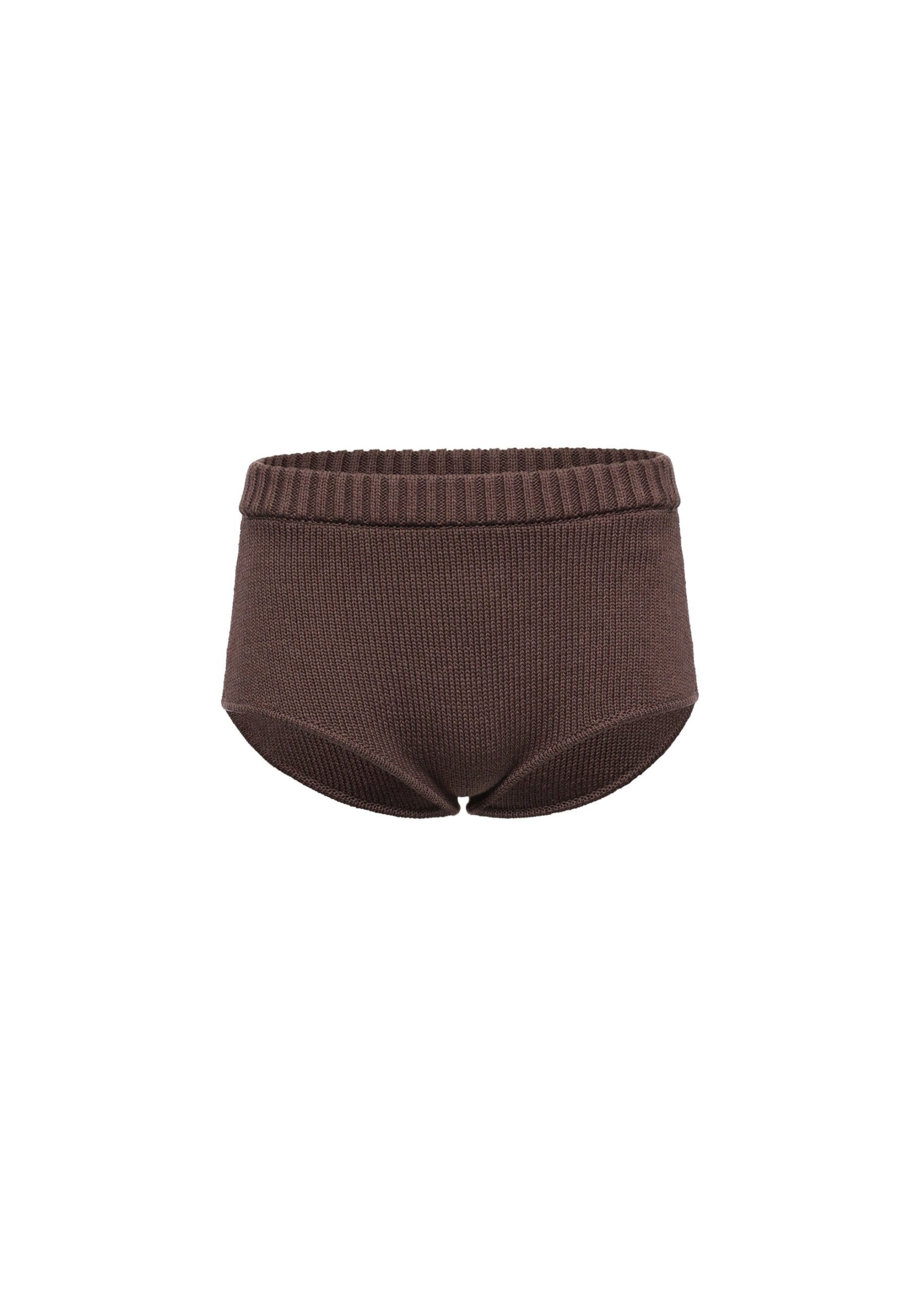 Magda Butrym Cotton knit shorts in brown | Shorts at Luxury Shoes Magda Butrym Cotton knit shorts in brown