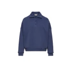 Magda Butrym Cotton sweatshirt polo in blue