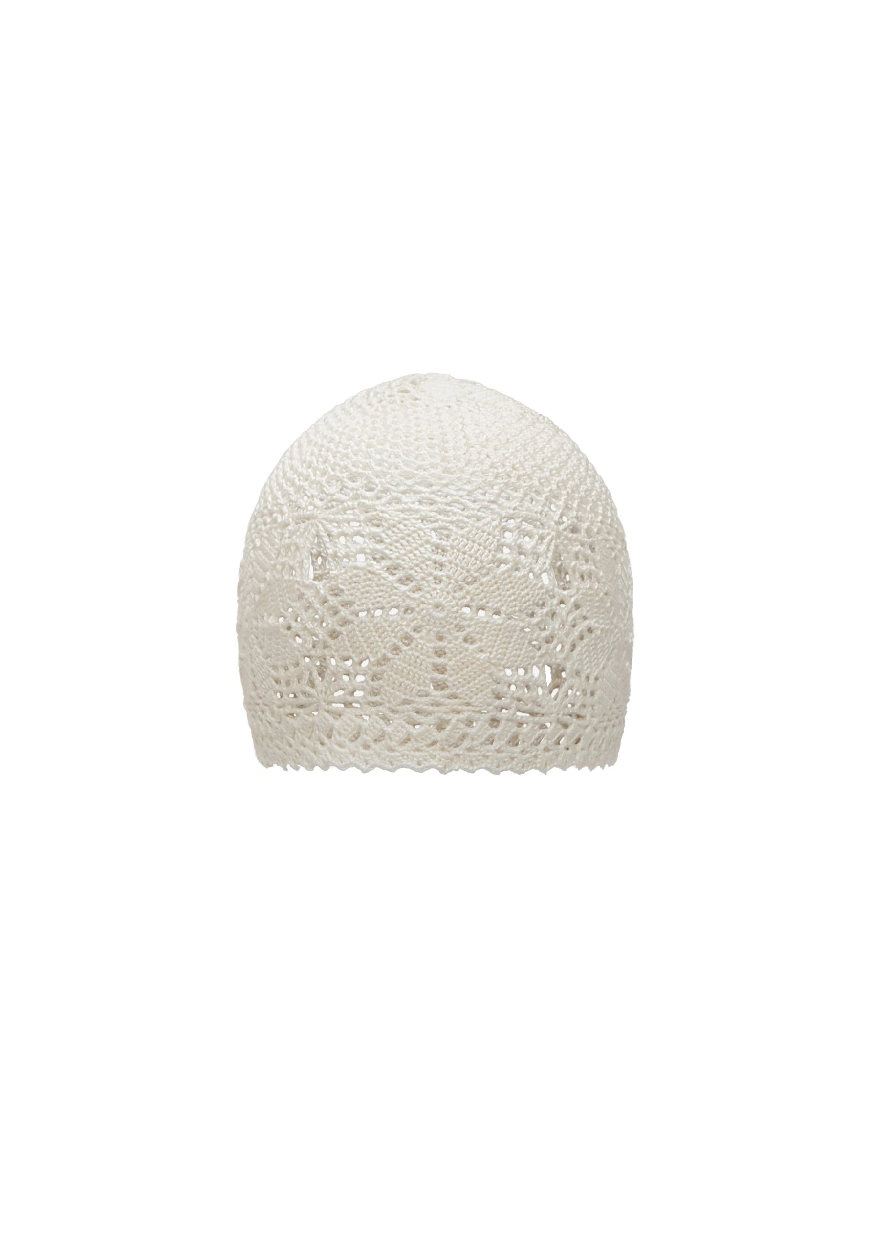 Magda Butrym Crochet beanie in cream | Luxury Shoes Magda Butrym Crochet beanie in cream