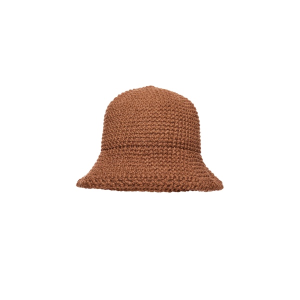 Magda Butrym Crochet bucket hat in camel