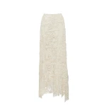 Magda Butrym Crochet maxi skirt in cream