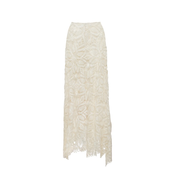 Magda Butrym Crochet maxi skirt in cream