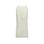 Magda Butrym Crochet midi skirt in cream
