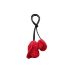 Magda Butrym Crochet rose charms in red