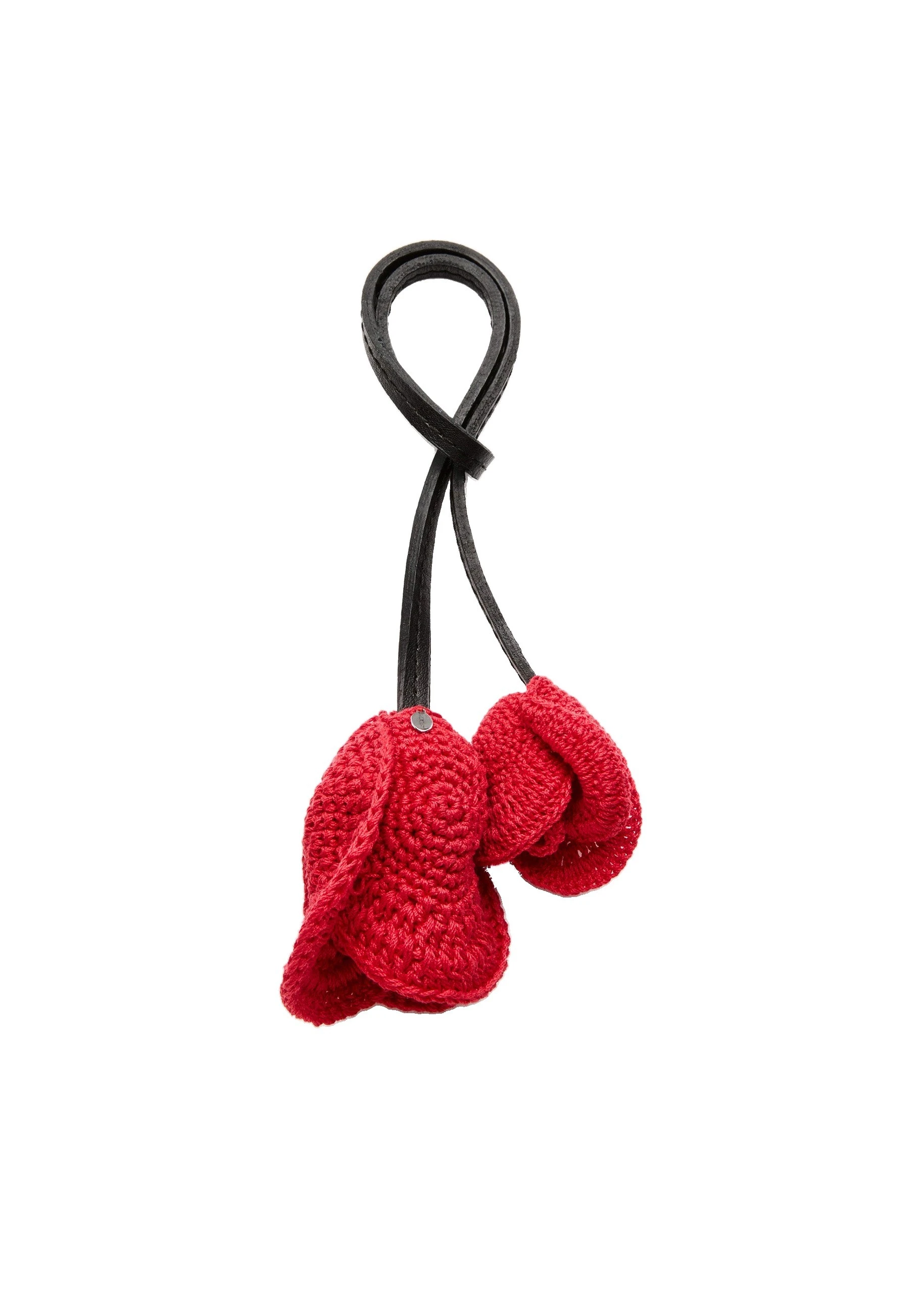 Magda Butrym Crochet rose charms in red | Luxury Shoes Magda Butrym Crochet rose charms in red