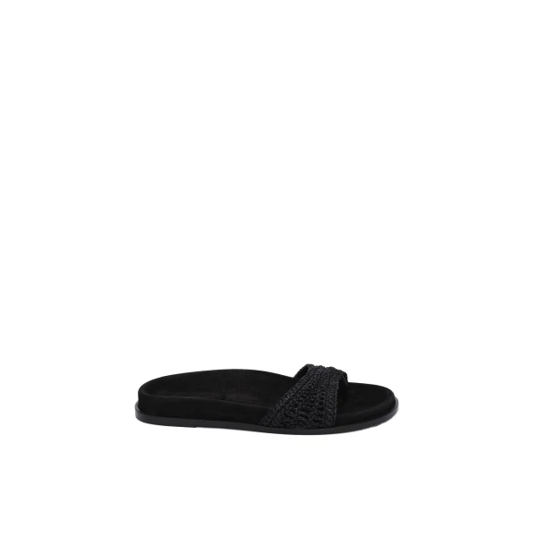 Magda Butrym Crochet strap sandals in black