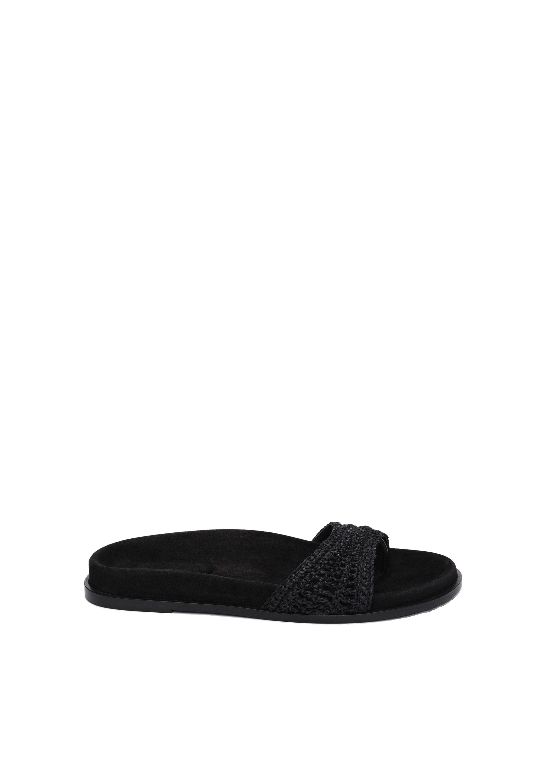Magda Butrym Crochet strap sandals in black | Luxury Shoes Magda Butrym Crochet strap sandals in black