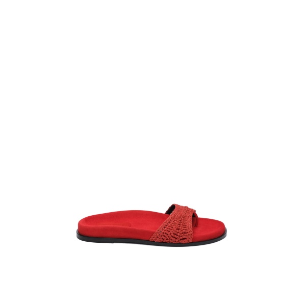 Magda Butrym Crochet strap sandals in red