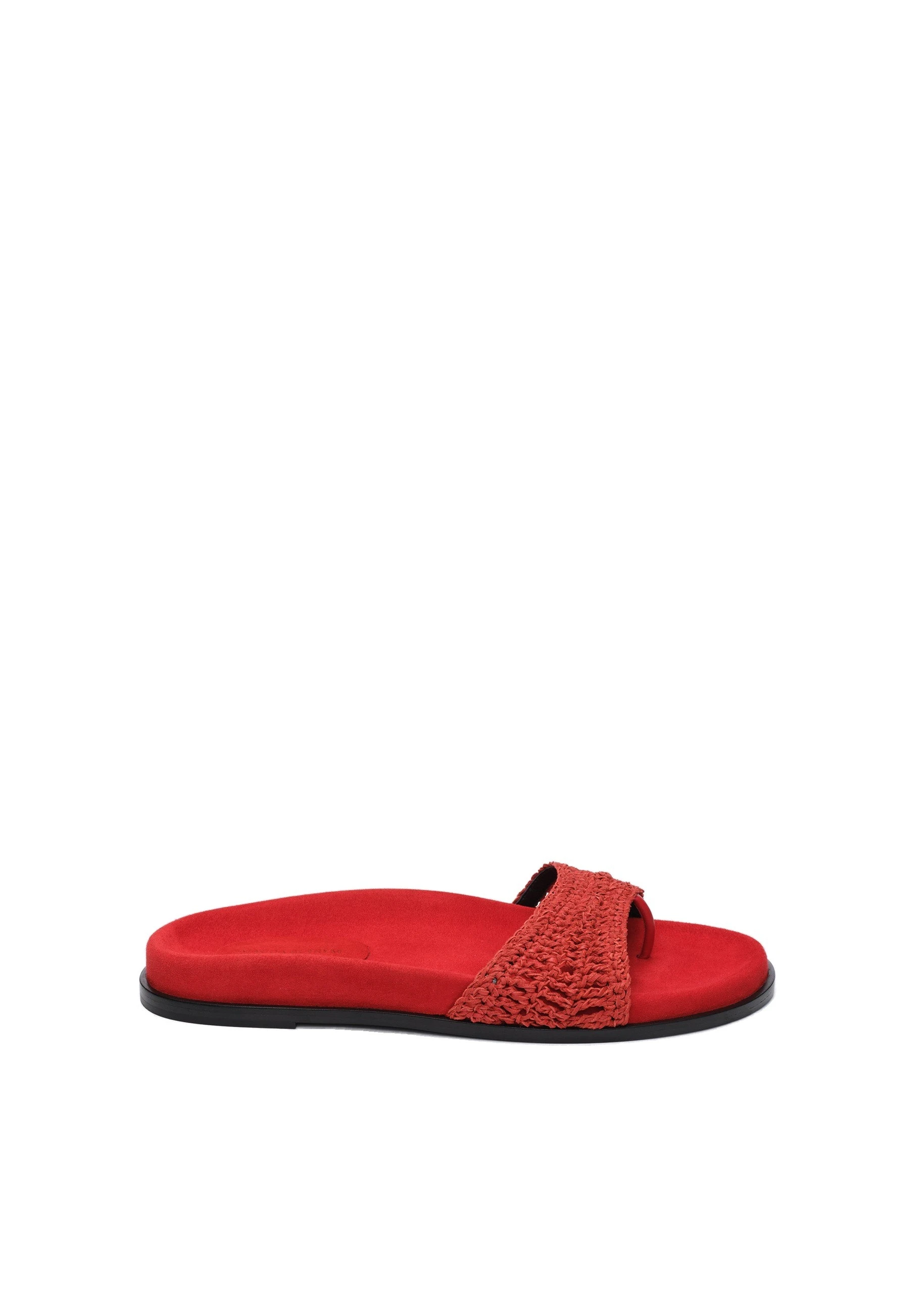 Magda Butrym Crochet strap sandals in red | Luxury Shoes Magda Butrym Crochet strap sandals in red