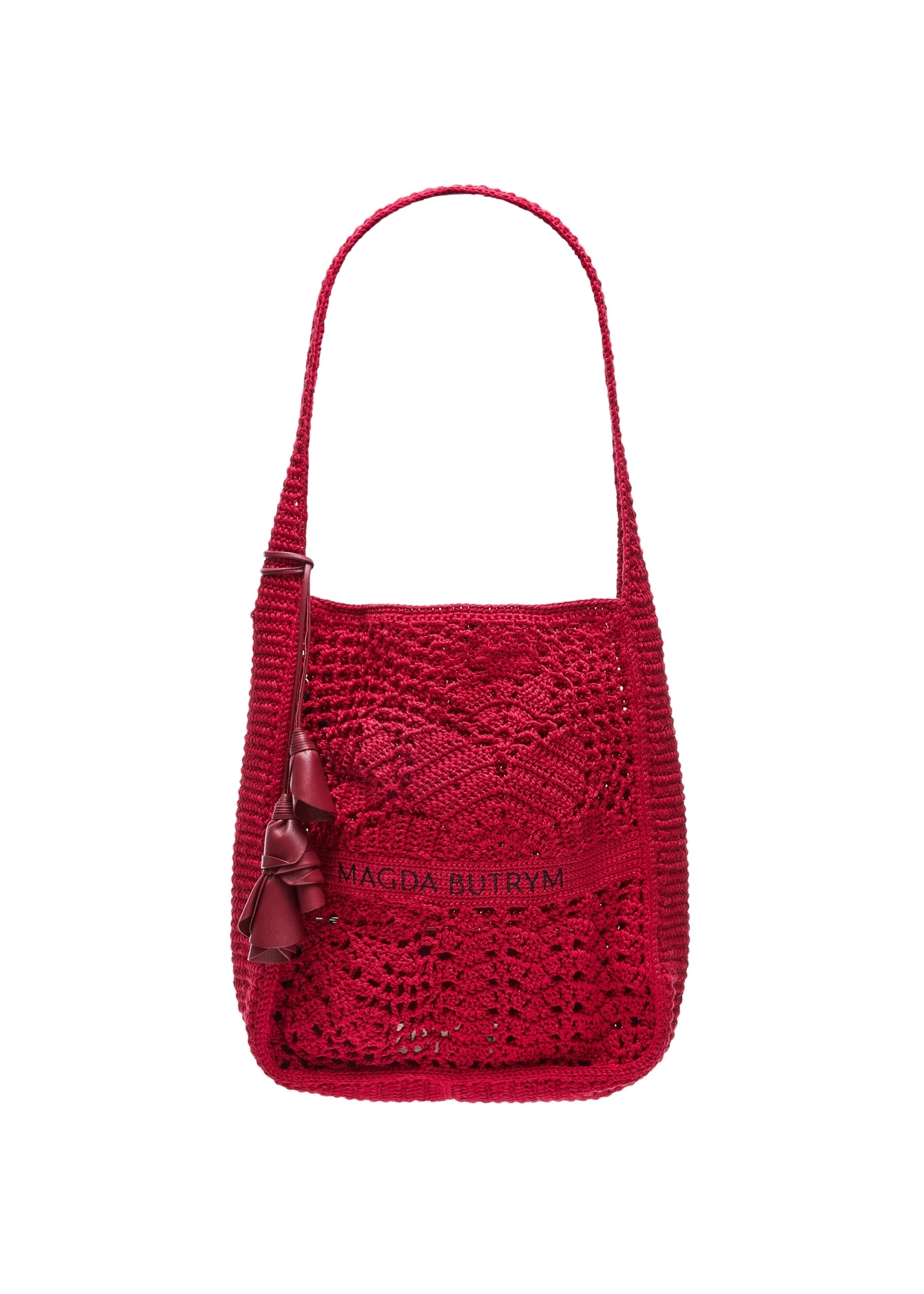 Magda Butrym Crochet tote bag in red | Buy Designer Bags at Luxury Shoes Magda Butrym Crochet tote bag in red