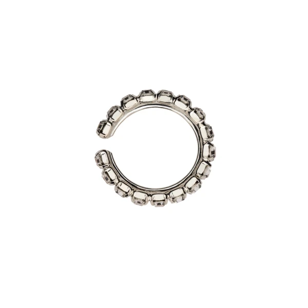 Crystal earcuffs in silver - Image 2
