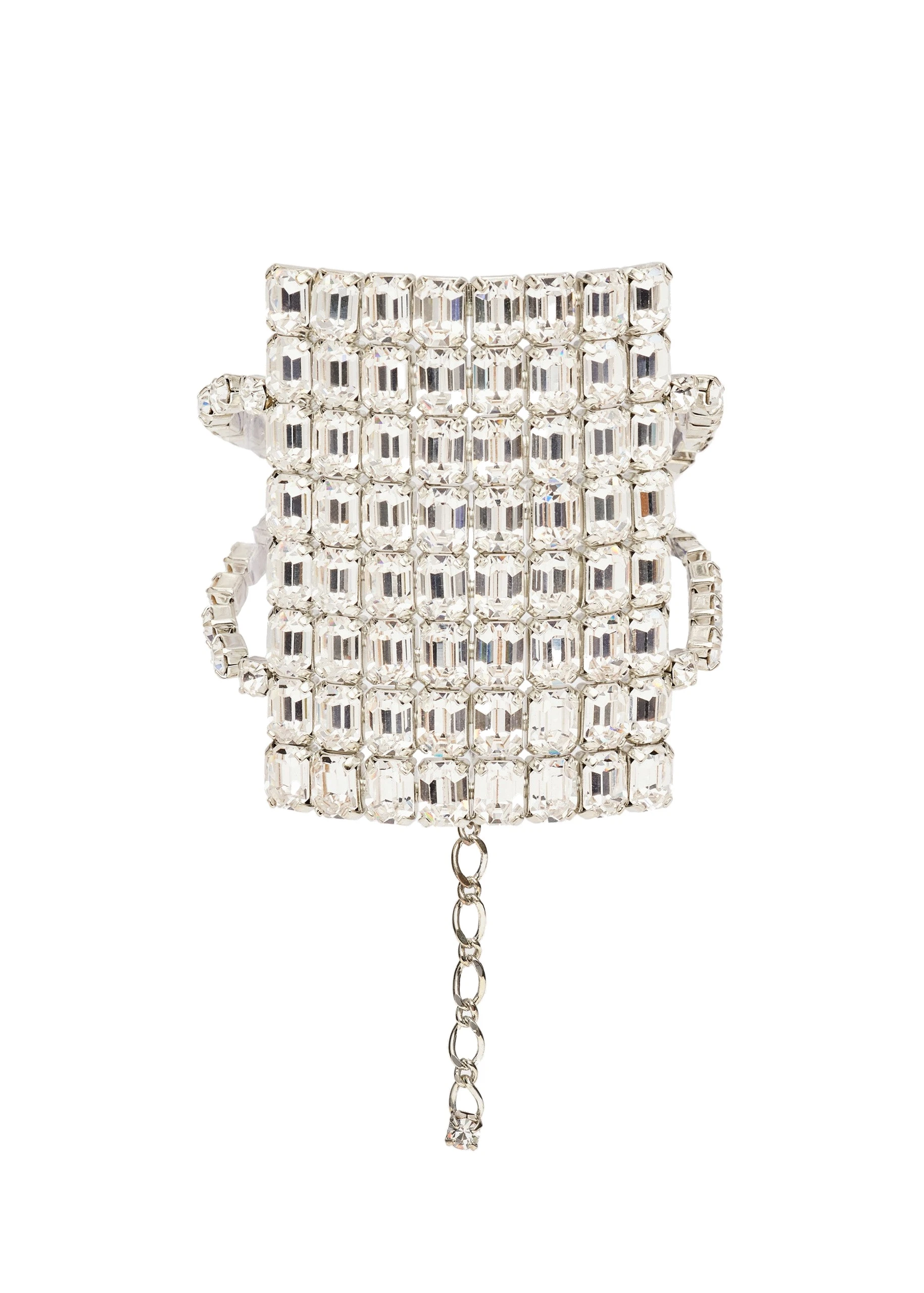 Magda Butrym Cuff bracelet with silver crystals | Luxury Shoes Magda Butrym Cuff bracelet with silver crystals