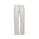 Magda Butrym Denim mid-waist straight-leg jeans in cream
