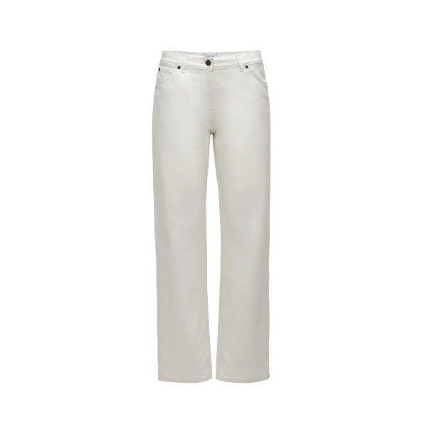 Magda Butrym Denim mid-waist straight-leg jeans in cream