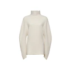 Magda Butrym Dimensional sleeves wool turtleneck in white