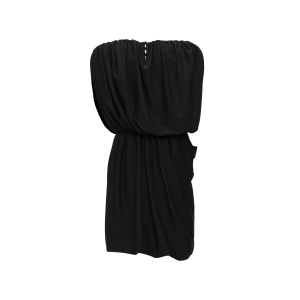 Magda Butrym Draped balloon midi dress in black