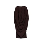 Magda Butrym Draped volume skirt in brown