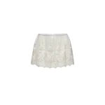 Magda Butrym Embroidered mini skirt in white