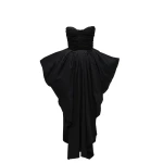 Magda Butrym Fan corset midi dress in black