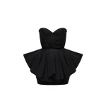 Magda Butrym Fan corset mini dress in black