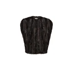 Magda Butrym Faux fur cape in brown