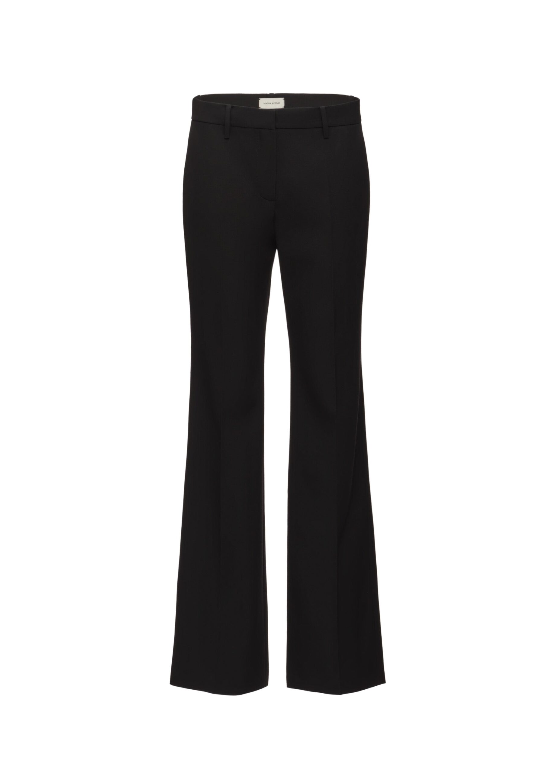 Magda Butrym Flared tailored trousers in black | Pants at Luxury Shoes Magda Butrym Flared tailored trousers in black