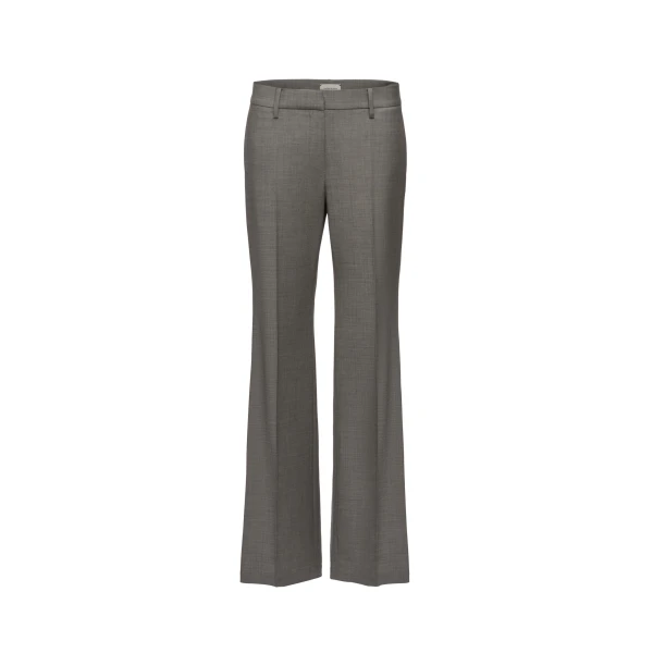 Flared tailored trousers in grey