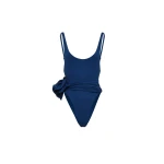 Magda Butrym Flower scoop neck swimsuit in blue