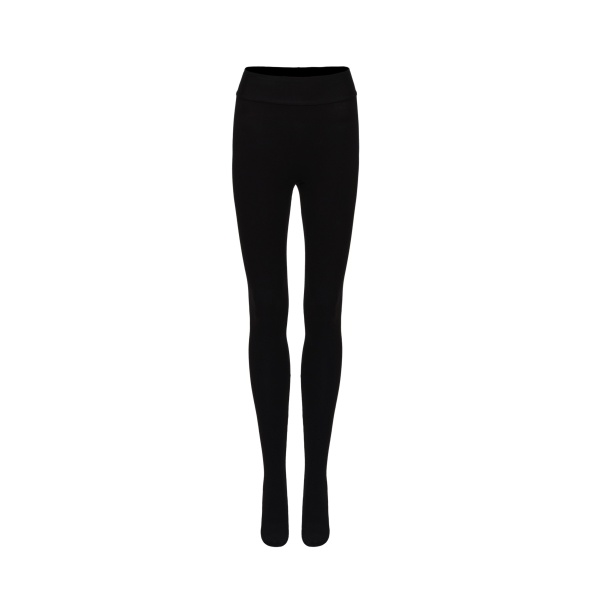 Magda Butrym Footed cotton leggings in black