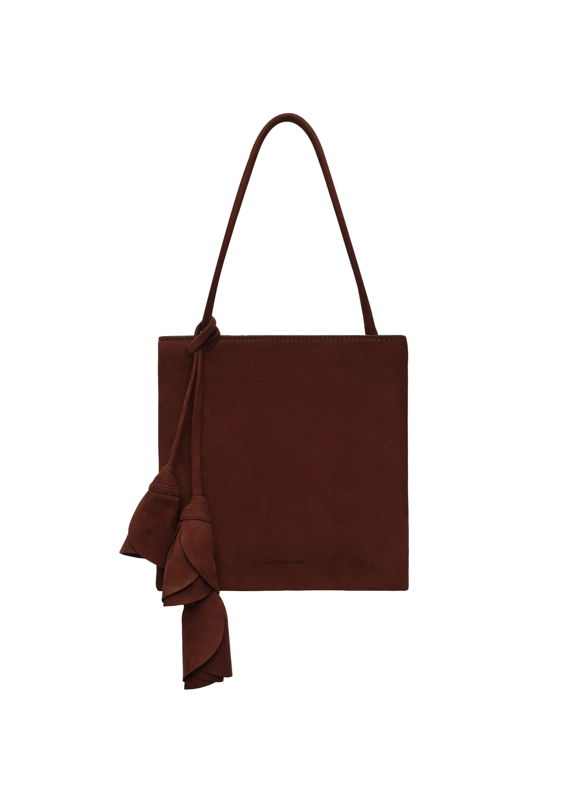 Magda Butrym Julia bag in brown nubuck | Buy Designer Bags at Luxury Shoes Magda Butrym Julia bag in brown nubuck