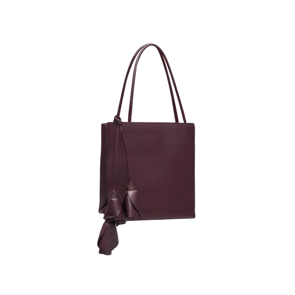 Julia bag in burgundy leather - Image 2