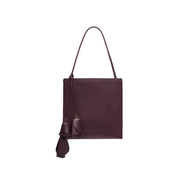 Julia bag in burgundy leather