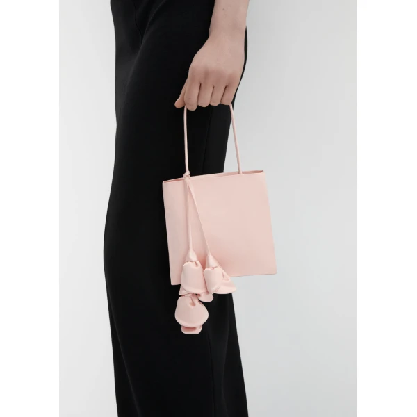 Julia bag in pink satin - Image 3