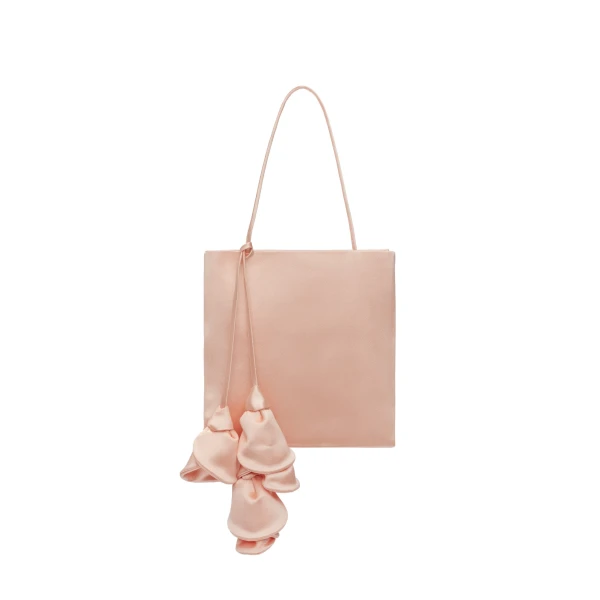 Julia bag in pink satin
