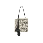 Magda Butrym Julia crochet bag in black satin