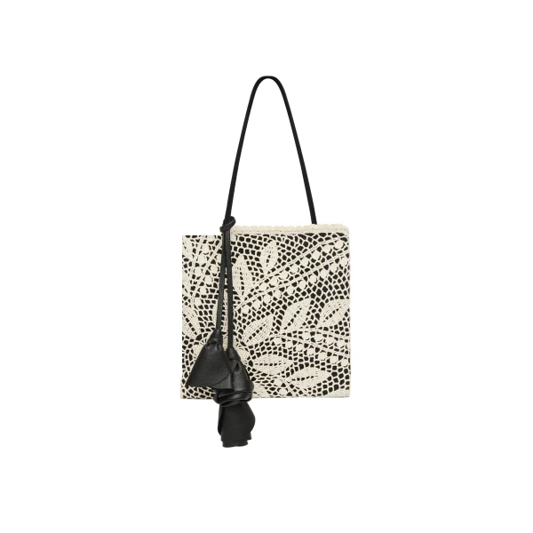 Magda Butrym Julia crochet bag in black satin