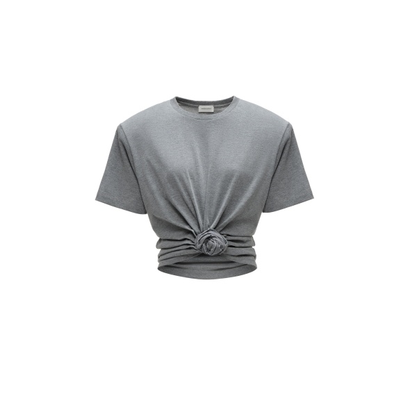 Magda Butrym Knotted t-shirt in grey