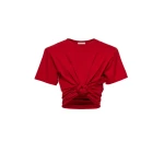 Magda Butrym Knotted t-shirt in red