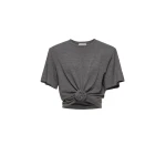 Magda Butrym Knotted wool t-shirt in grey
