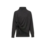 Magda Butrym Knotted wool turtleneck in grey