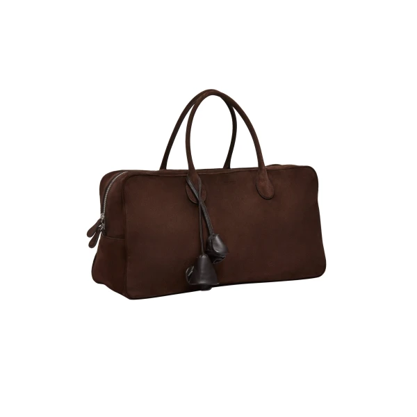 Large Brigitte bag in brown suede - Image 2