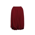 Magda Butrym Layered balloon skirt in burgundy