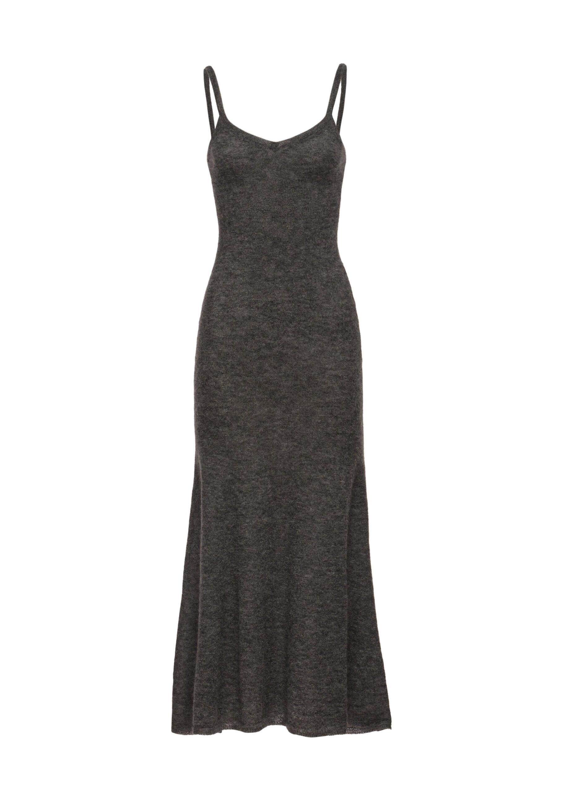 Magda Butrym Layered knit slip dress in Grey | Buy Dresses at Luxury Shoes Magda Butrym Layered knit slip dress
