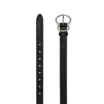 Magda Butrym Leather belt with ring buckle in black